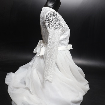 Detské šaty Aibaowedding bielej veľ. 158