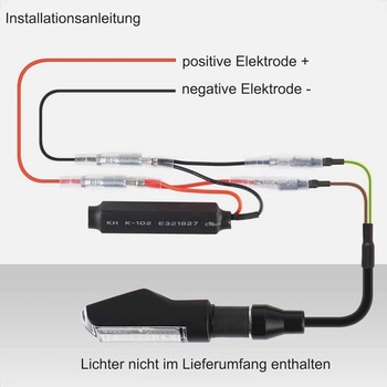 Evermotor 4 kusy DC 12V 10W LED motocyklový záťažový rezistor, kábel pre rezistory smerových svetiel
