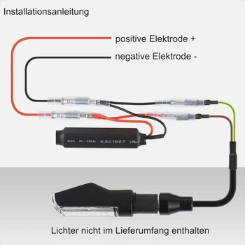 Evermotor 4 kusy DC 12V 10W LED motocyklový zátěžový rezistor, kabel pro rezistory směrových světel