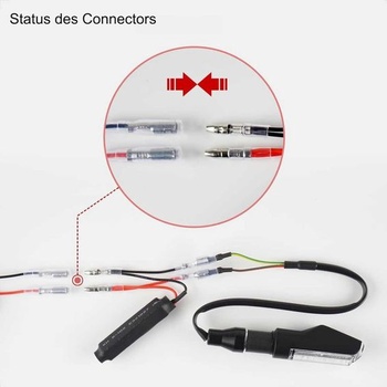 Evermotor 4 kusy DC 12V 10W LED motocyklový záťažový rezistor, kábel pre rezistory smerových svetiel