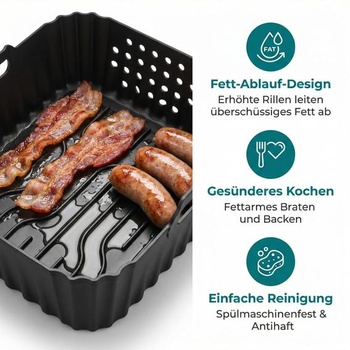 Silikonová forma, příslušenství k horkovzdušné fritéze pro Philips Airfryer řady 4000 Stacked Dual