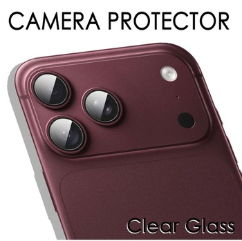 GIOPUEY Ochranný kryt pre fotoaparát pre iPhone 18 Pro Max, balenie 4 kusov, priehľadný