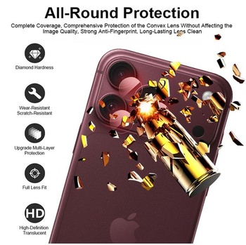 GIOPUEY Ochranný kryt pre fotoaparát pre iPhone 18 Pro Max, balenie 4 kusov, priehľadný
