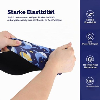Detská plavecká čelenka, 2 kusy, neoprénová čelenka modrá