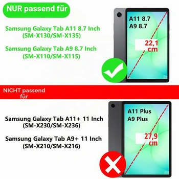 Dětské pouzdro Vakarey pro Samsung Galaxy Tab A11 8,7 palce/Galaxy Tab A9 8,7 palce, nárazuvzdorné