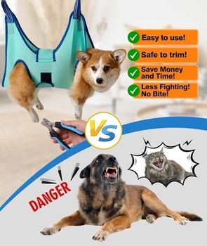 Houpací síť pro stříhání psů Kkiimatt Pet Grooming Harness, Houpací síť pro stříhání psů pro malé