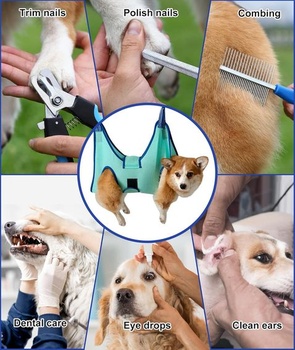 Houpací síť pro stříhání psů Kkiimatt Pet Grooming Harness, Houpací síť pro stříhání psů pro malé