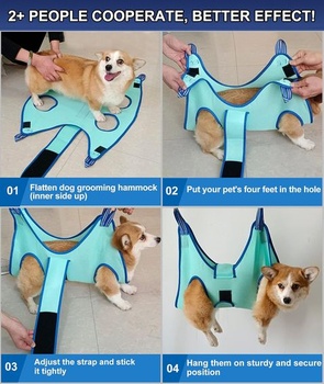 Houpací síť pro stříhání psů Kkiimatt Pet Grooming Harness, Houpací síť pro stříhání psů pro malé