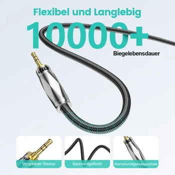Nesymetrický kábel EMK 3,5 mm (1/8 palca) na XLR samec-samec - 1,5 m 1,5 metra