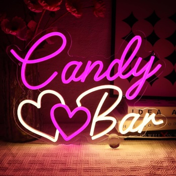 LED neónové svetlo OYCGZV Candy Bar