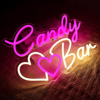 LED neónové svetlo OYCGZV Candy Bar