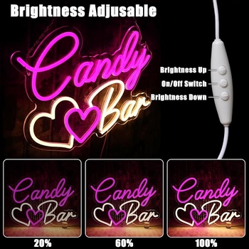 LED neónové svetlo OYCGZV Candy Bar
