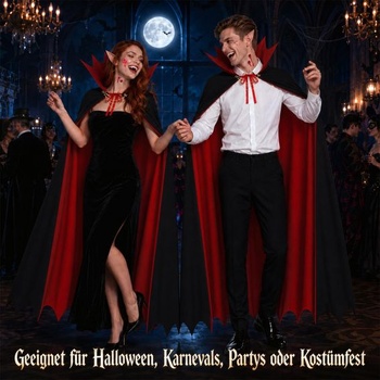 Halloweensky upírsky kostým SelfTek pre mužov a ženy na halloweenskej cosplay párty
