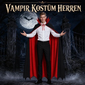 Halloweensky upírsky kostým SelfTek pre mužov a ženy na halloweenskej cosplay párty