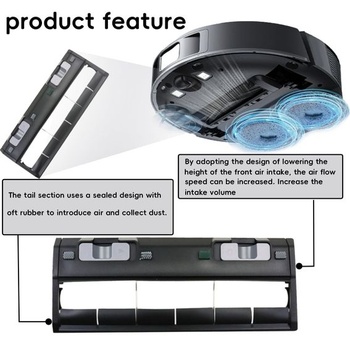 Kryt hlavnej kefy pre Ecovacs Deebot OZMO T20/T8/T9/X1/T5/N5/T10 Turbo