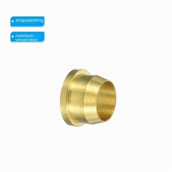 PATIKIL Mosazné kompresní objímky na trubku o vnějším průměru 6 mm, koncovky drátů, koncovky drátů,