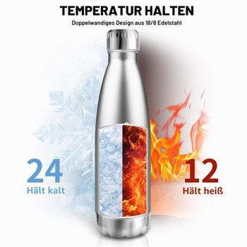 Termoska z nerezovej ocele, 750 ml, bez BPA, nepriepustná, vákuovo izolovaná, do školy, kaviarne,