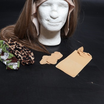 Parochňa Sapphirewigs s čelenkou, rovné vlasy, dámska syntetická svetlo hnedá parochňa s čelenkou,