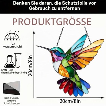 Kolibrík suncatcher, dekorácia na okno, záhradné dekorácie