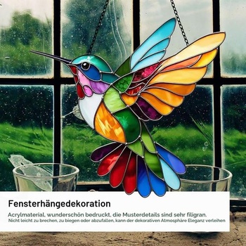 Kolibrík suncatcher, dekorácia na okno, záhradné dekorácie
