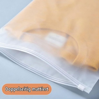 Velké opakovaně použitelné sáčky na zip 35x45cm, 20 kusů, vodotěsné matné sáčky na zip, plastové