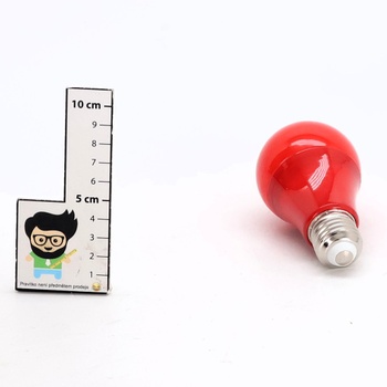 9W E27 LED žiarovka s pohybovým senzorom ČERVENÁ