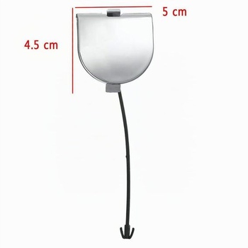 Kryt ťažného oka, chrómovaný lem 735455393, zadný, pre FIAT 500
