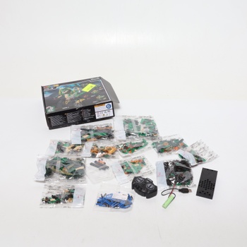 HiWEEGO Technic Robot pre deti so svetlom - 5 v 1 Dinosaurus Sada na diaľkové ovládanie, 877 dielikov RC