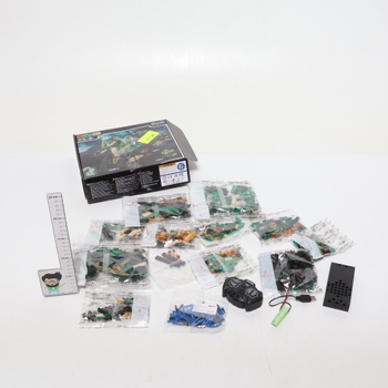 HiWEEGO Technic Robot pre deti so svetlom - 5 v 1 Dinosaurus Sada na diaľkové ovládanie, 877 dielikov RC