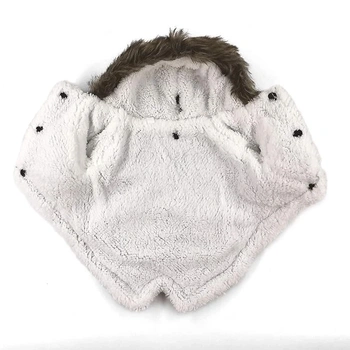 Bunda pre mačky Pet style s kapucňou čierna S