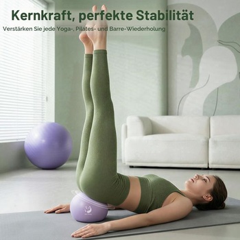 Slim Panda Gymnastická lopta Malá, 23-25 ​​cm Pilates lopta s nafukovacou slamkou, mäkká lopta na jogu pre