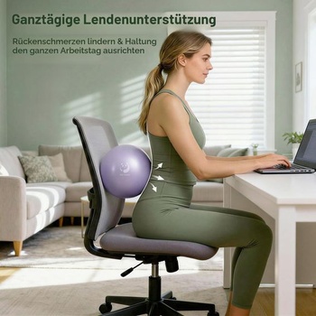Slim Panda Gymnastická lopta Malá, 23-25 ​​cm Pilates lopta s nafukovacou slamkou, mäkká lopta na jogu pre