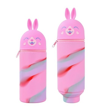 Mäkký silikónový peračník, stojacie puzdro na pero v štýle medvedíka, kawaii mäkký silikónový peračník s