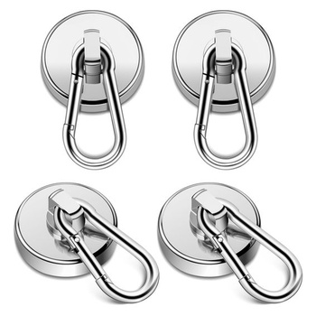 4 kusy magnetických háčků 32 mm, extra silné, magnetické…