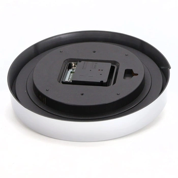 Nástěnné hodiny s rádiovým ovládáním, tiché, 25 cm, bílé