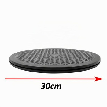 1x Otočný tanier 30 cm s oceľovým guličkovým ložiskom, 360 stupňov, čierny