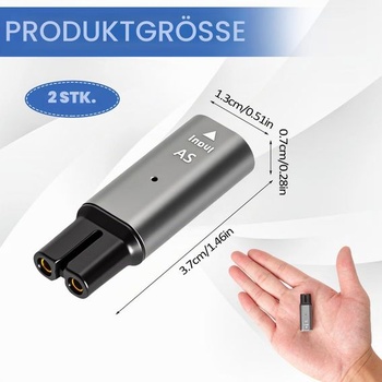 Adaptér TNSLAND USB-C na holiaci strojček, adaptér 5V z USB-C na holiaci strojček, náhradný cestovný