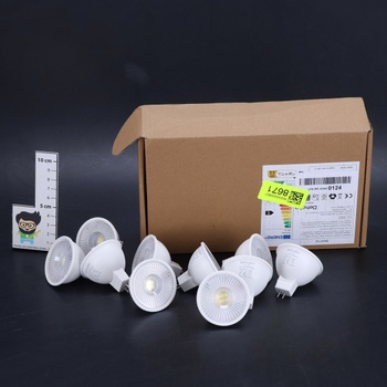 LED žiarovky Dehobo MR16 6000K studená biela - 12V 500 lúmenov 5W (ekvivalent 60W) pätica GU5.3, bez