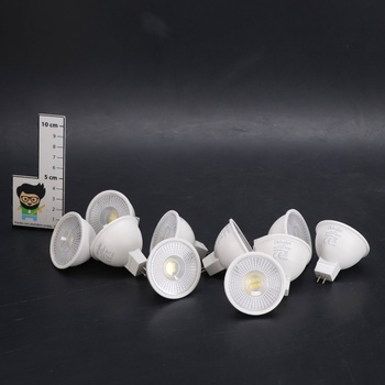 LED žiarovky Dehobo MR16 6000K studená biela - 12V 500 lúmenov 5W (ekvivalent 60W) pätica GU5.3, bez