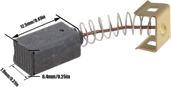 Uhlíkové kefy pre uhlové brúsky s automatickým vypnutím, kompatibilné s Black & Decker CD110,