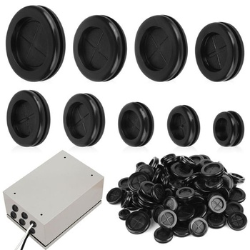 90 pryžových priechodiek, 9 veľkostí, pryžové káblové vstupné priechodky: 35 mm, 32 mm, 30 mm, 28