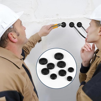 90 pryžových průchodek, 9 velikostí, pryžové kabelové vstupní průchodky: 35 mm, 32 mm, 30 mm, 28