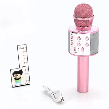 GeschenPark dětský mikrofon, bezdrátový Bluetooth mikrofon Hračky pro dívky 3-10 let Dárky pro děti