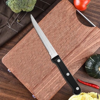 12dílná sada steakových nožů, steakové příbory s ostrými čepelemi, stříbrná02