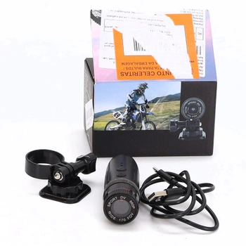 Kamera na motocyklovú/cyklistickú helmu, 1080P HD videokamera na bicykel, vodotesná športová akčná