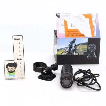 Kamera na motocyklovú/cyklistickú helmu, 1080P HD videokamera na bicykel, vodotesná športová akčná