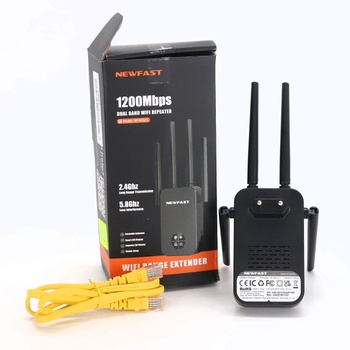 Repeater Newfast AC1200 čierna