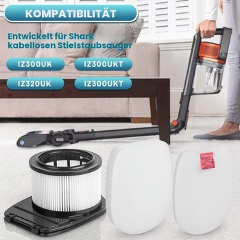 Filtre IZ300EUT pre akumulátorový vysávač Shark IZ300 (2+4)