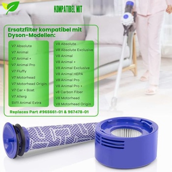 Filter V8 pre akumulátorový vysávač Dyson V7 V8 Animal Absolute Motorhead V8 (1+1)