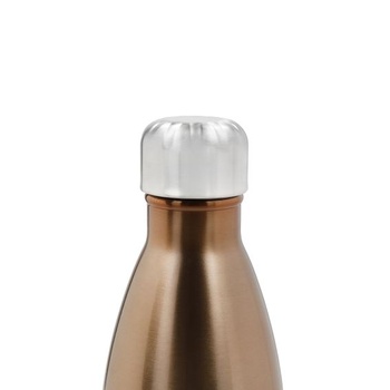 Opakovane použiteľná nerezová fľaša na vodu S'well, 750 ml, pyrit, trojito izolovaná a nepriepustná
